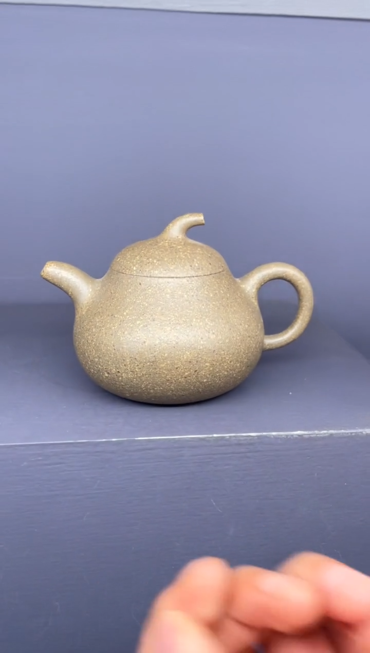 【闪购商品】紫砂茶壶粗砂青段 茄瓜