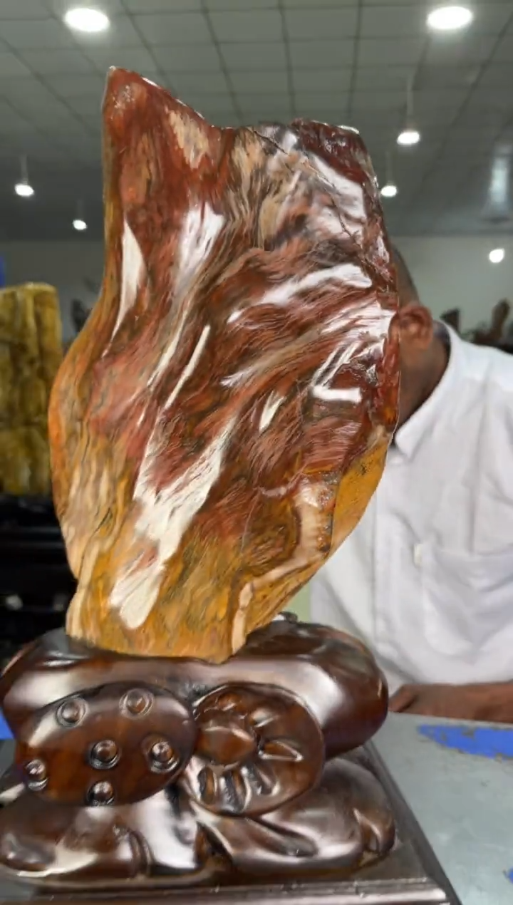 【闪购商品】硅化玉摆件未镶嵌21