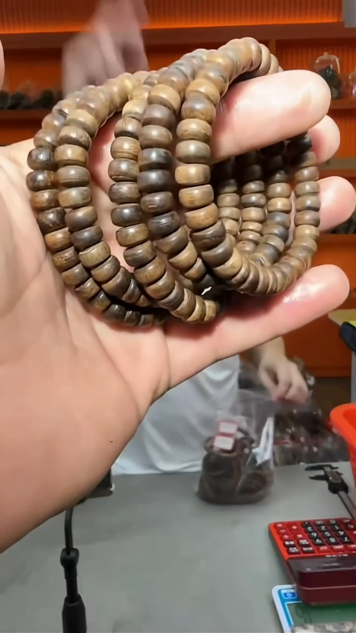 沉香手串113号单圈红土7g多样性发一