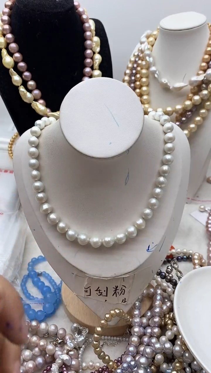 【闪购商品】淡水珍珠颈饰钛钢121