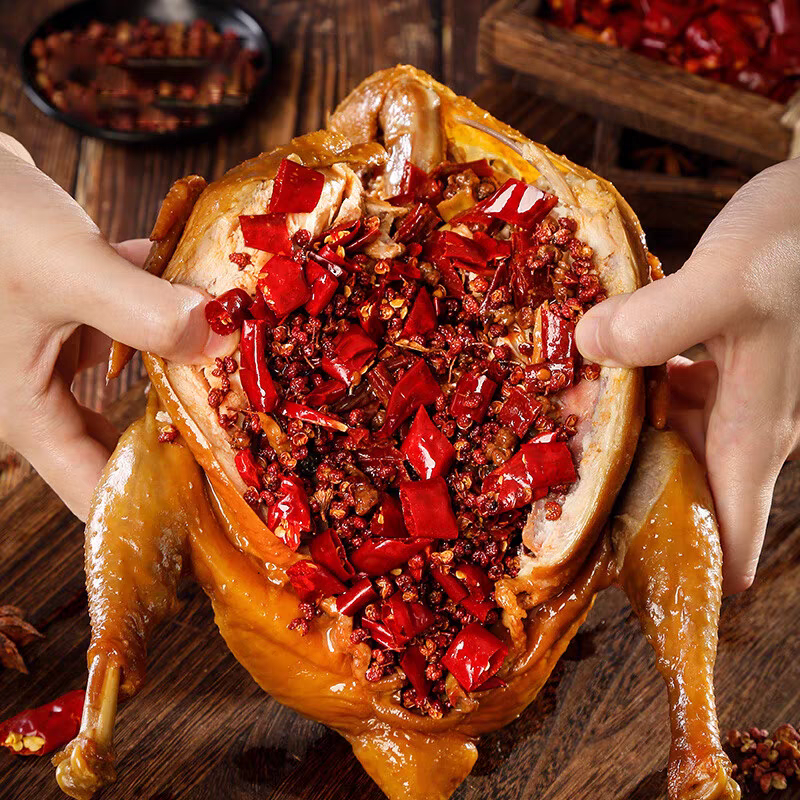 【拍一送一到手2只】正宗手撕麻椒鸡麻辣鲜香整鸡试吃一只650-700g