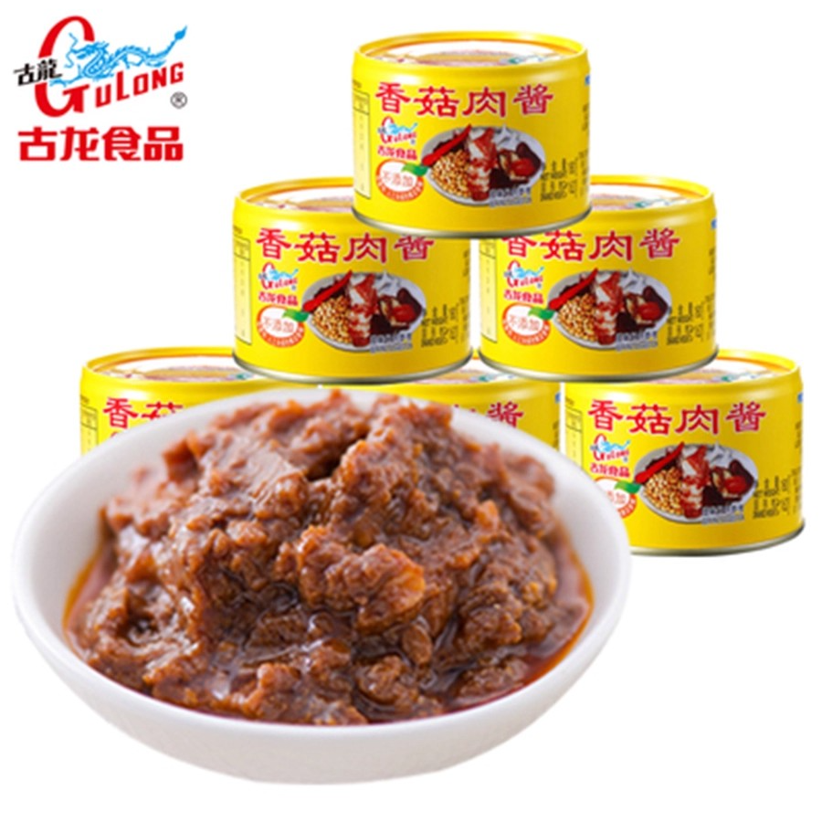 古龙食品香菇肉酱罐头180g*2罐