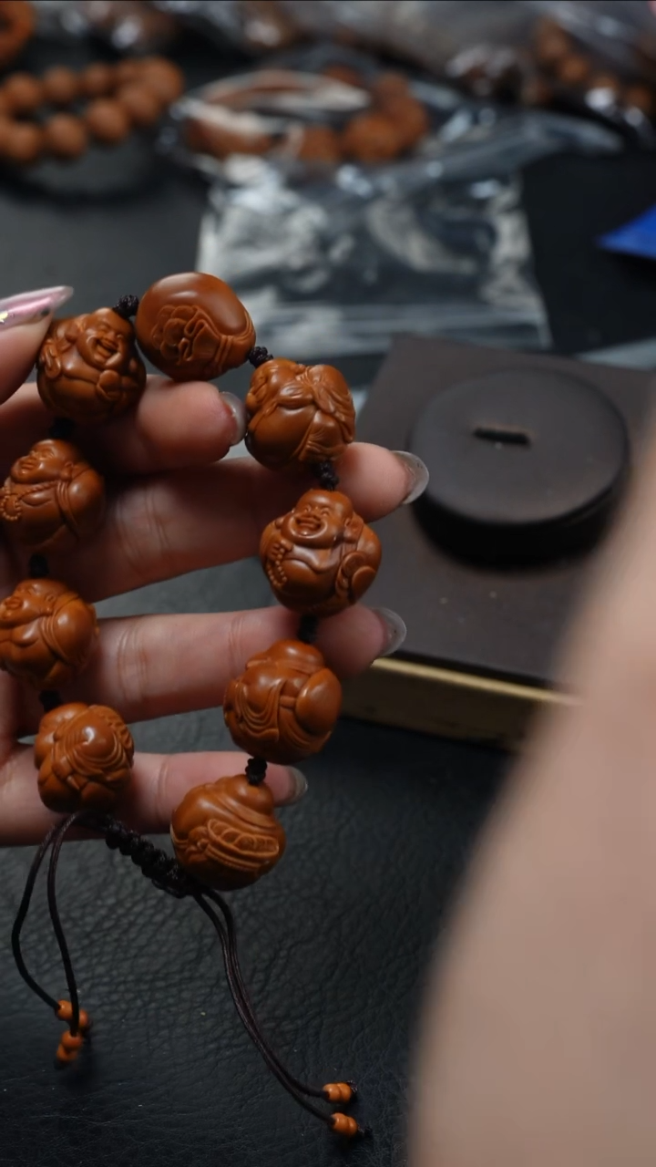 橄榄核手串/手链鱼子精品核雕