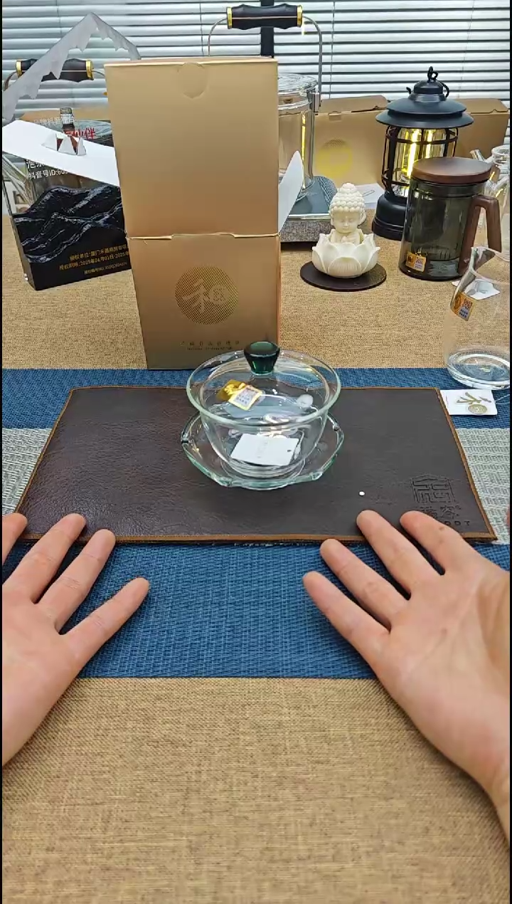 【闪购商品】禾器沁莲盖碗墨绿色