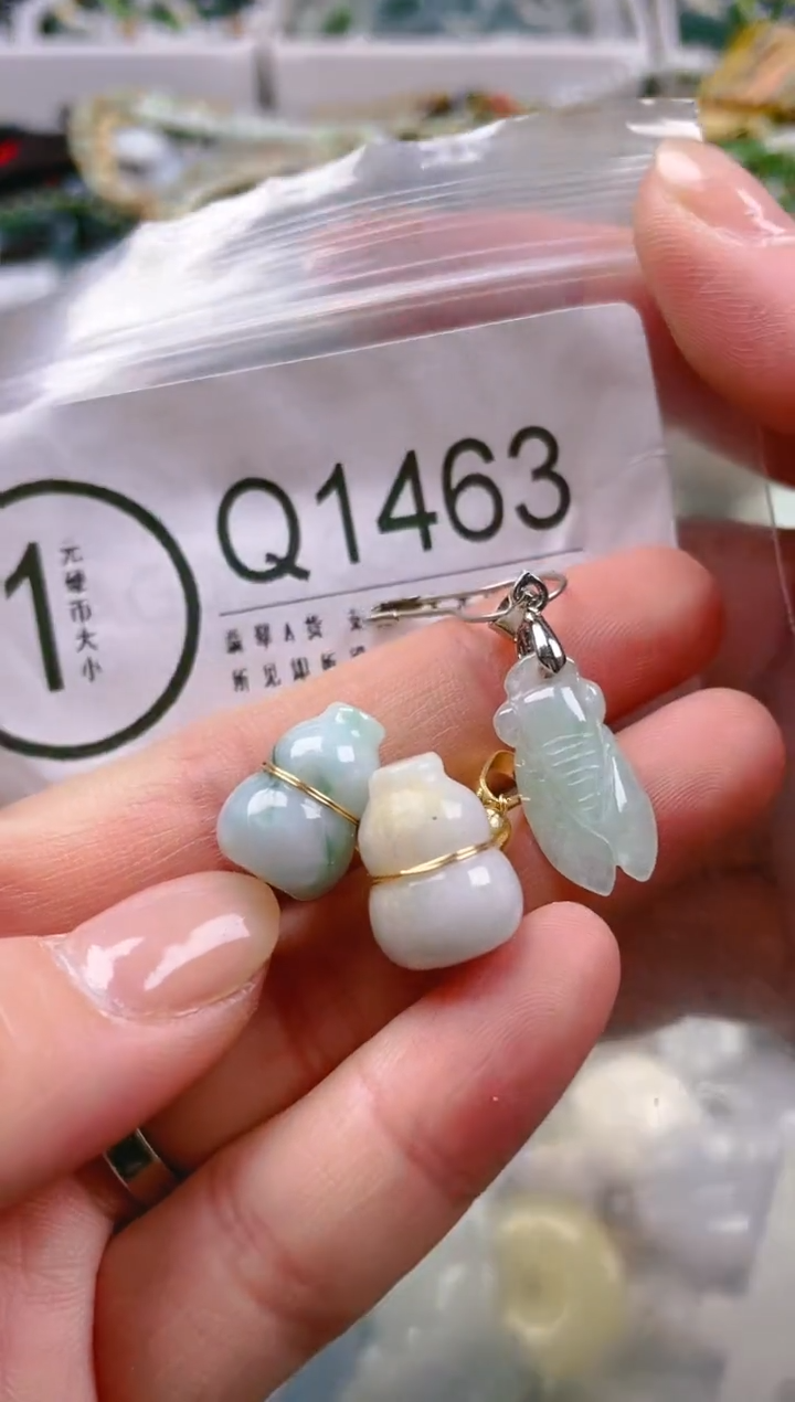 【闪购商品】翡翠颈饰未镶嵌/Q/翡翠A货一图一物