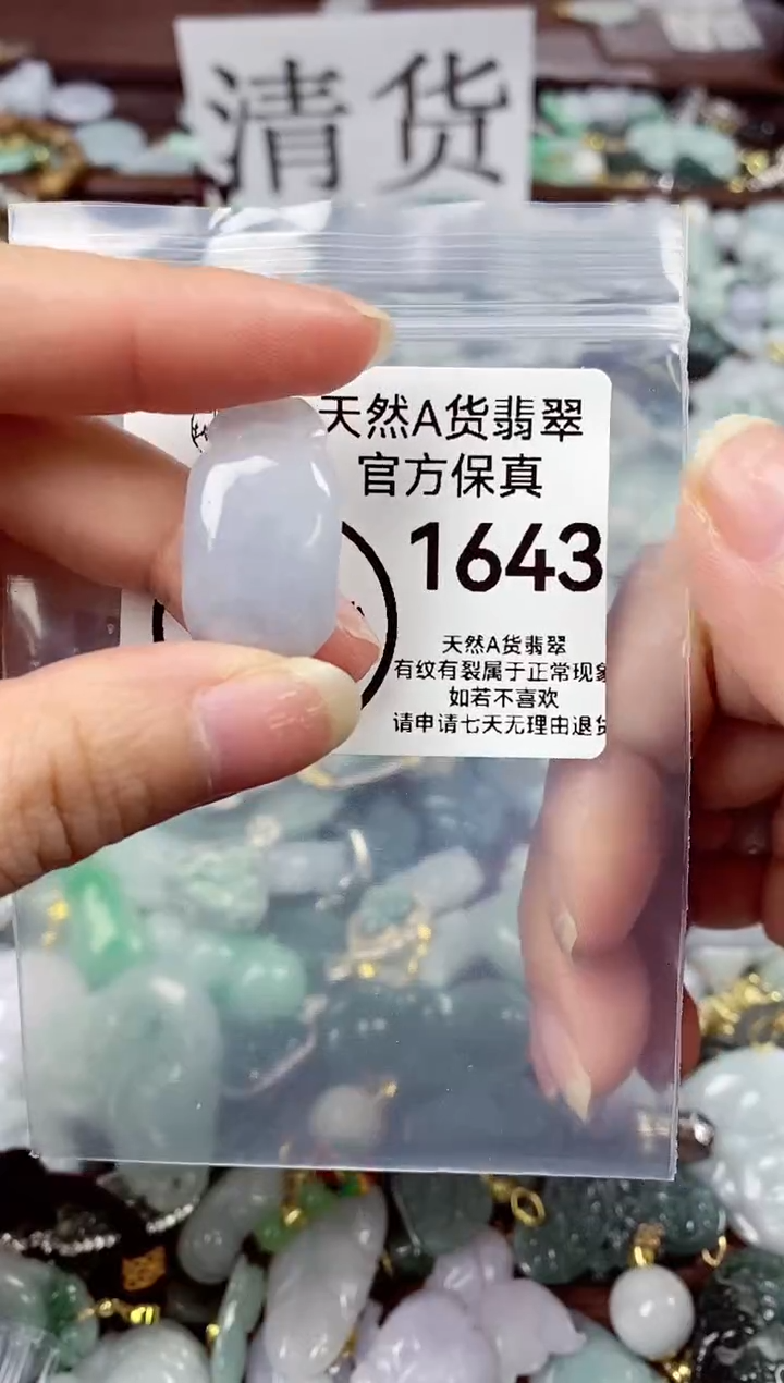 【闪购商品】翡翠颈饰未镶嵌天然A货翡翠1643