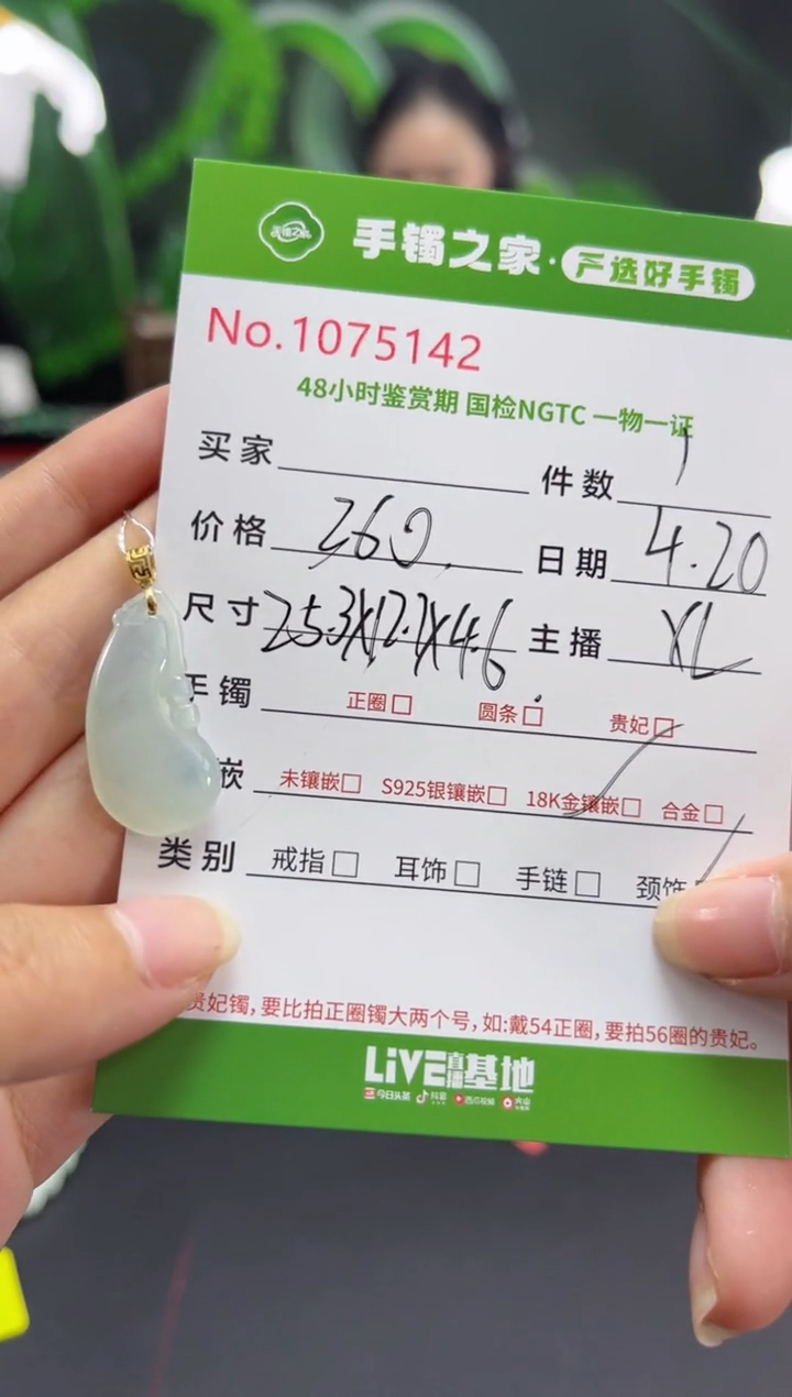 翡翠18K金镶嵌颈饰多人