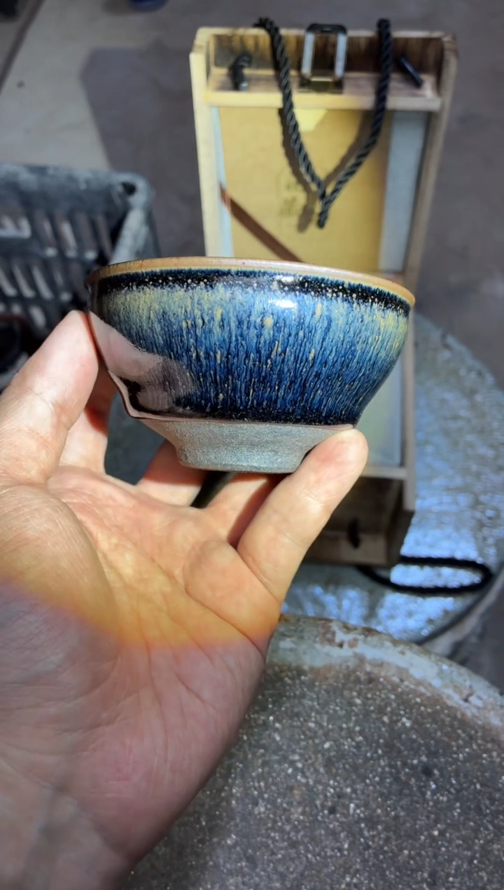 茶盏真柴烧建盏换点柴火