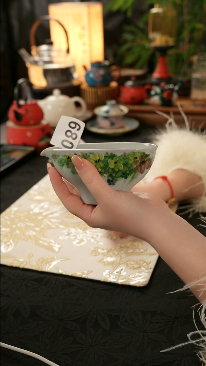 青云茶斋陶瓷茶具公道杯680