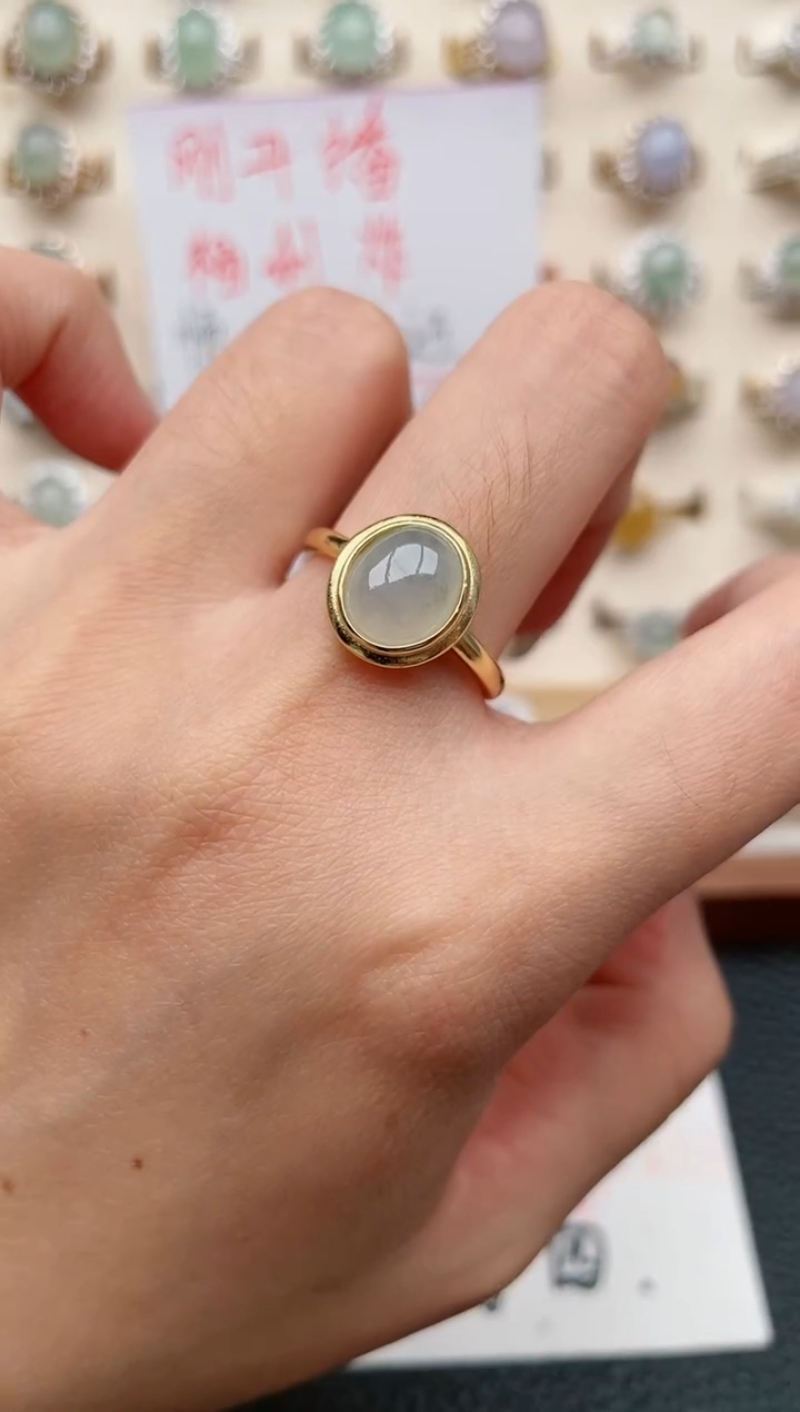 【闪购商品】翡翠戒指银S925镶嵌1111