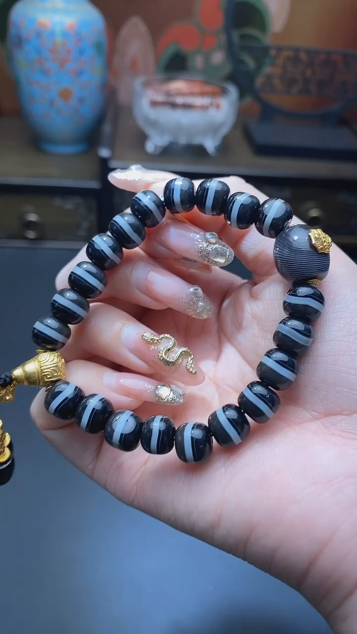 【闪购商品】玛瑙/玉髓手串未镶嵌一线手串