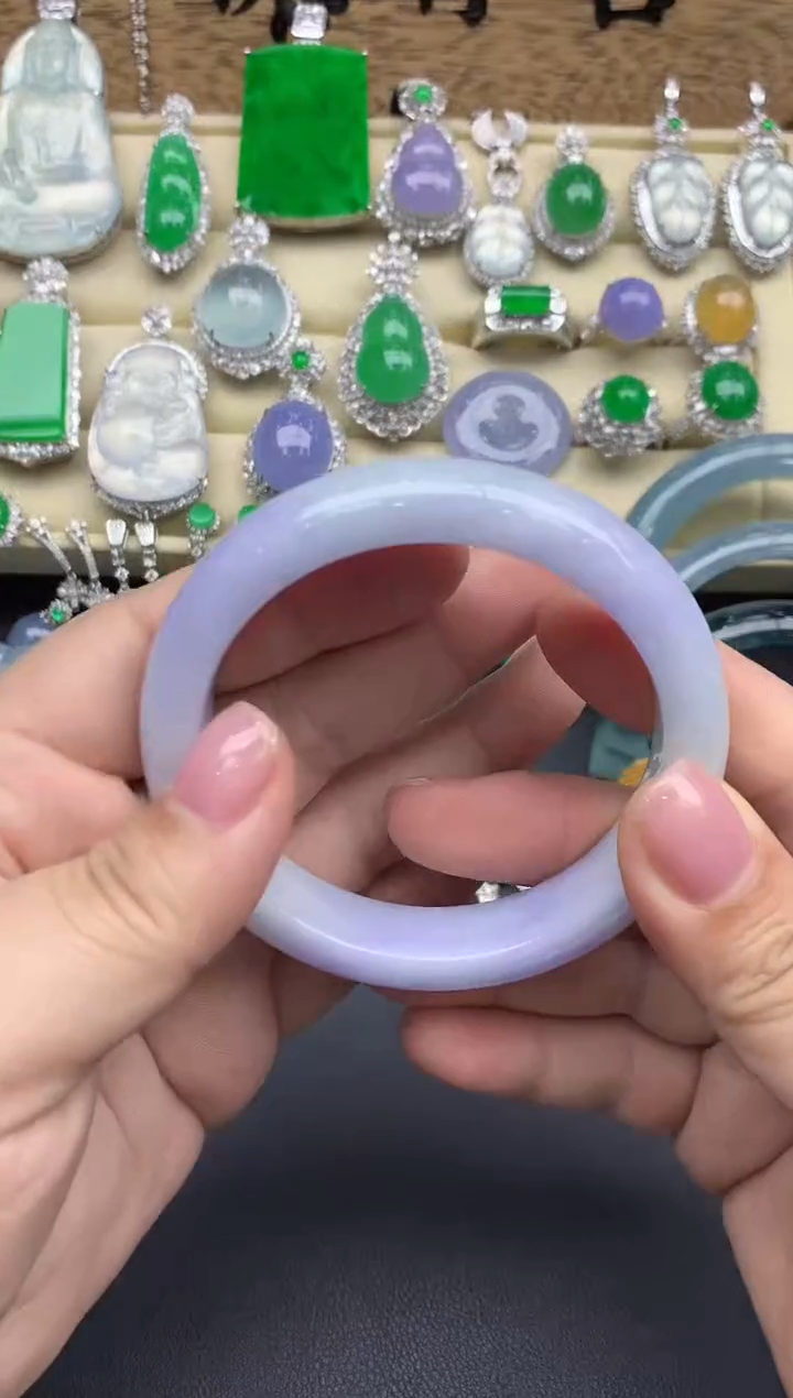 【闪购商品】翡翠手镯未镶嵌65-中国好珍宝