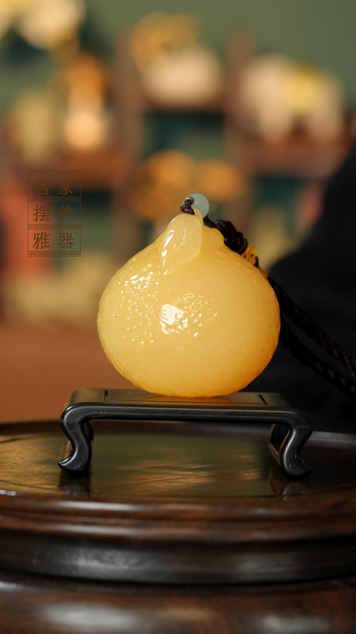 玉《大吉大利大柑橘》摆件