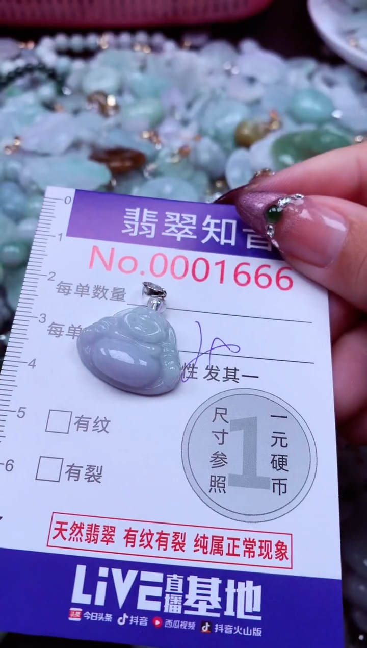 吊坠(不含链)未镶嵌翡翠1666