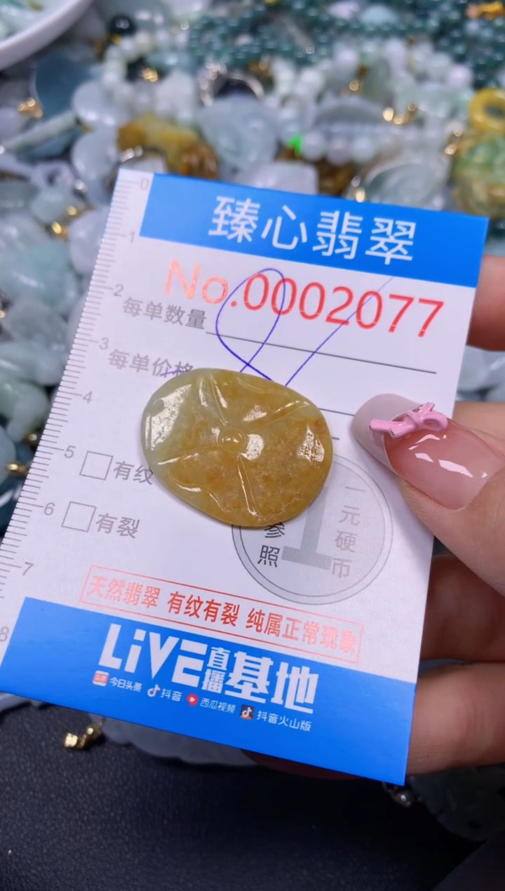 【闪购商品】翡翠颈饰未镶嵌含绳0002077