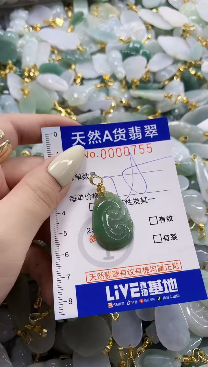 颈饰未镶嵌翡翠天然A货翡翠