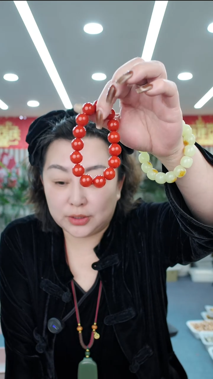 合金手链南红玛瑙手串