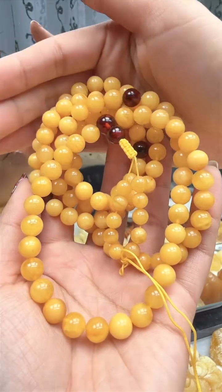 【闪购商品】琥珀裸石未镶嵌项链