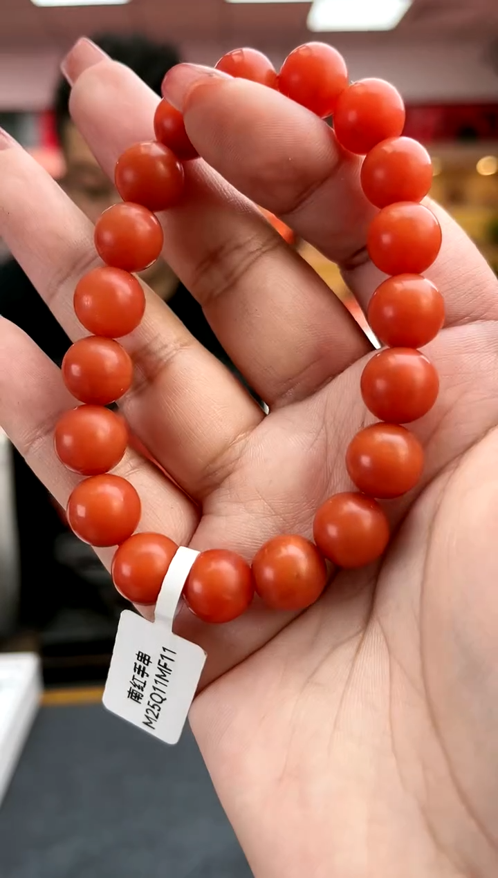 【闪购商品】南红玛瑙卡11南红保山杨柳哑光单圈未镶嵌一件5