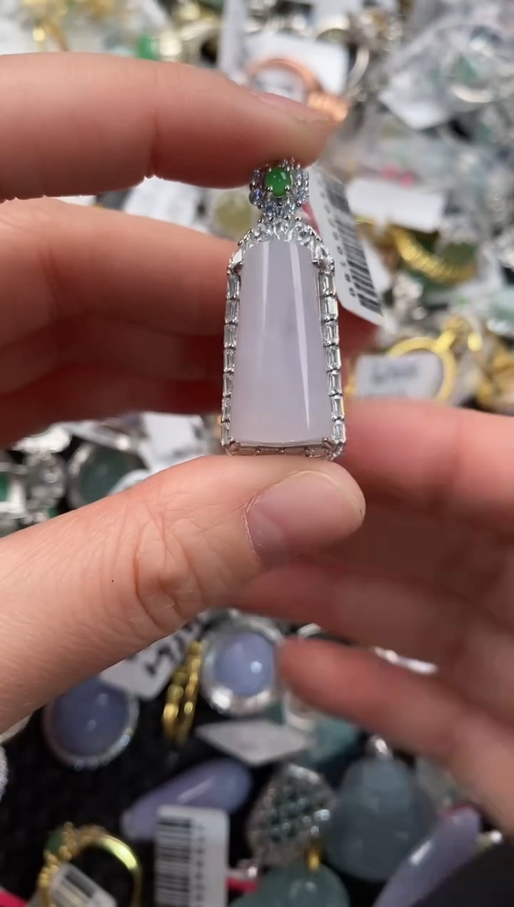 银S925镶嵌戒指翡翠111                   71