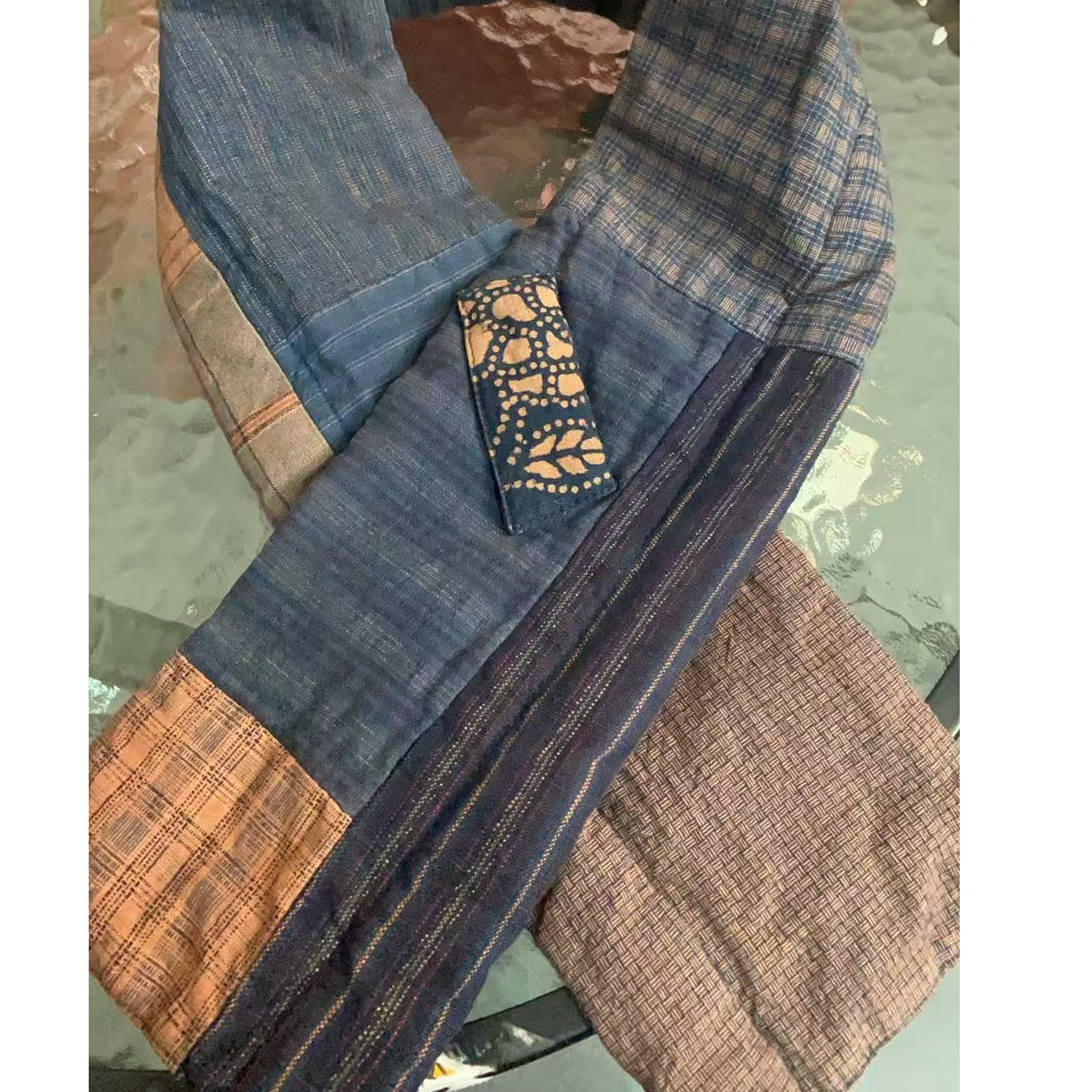 桑在云间 无问土布棉围脖