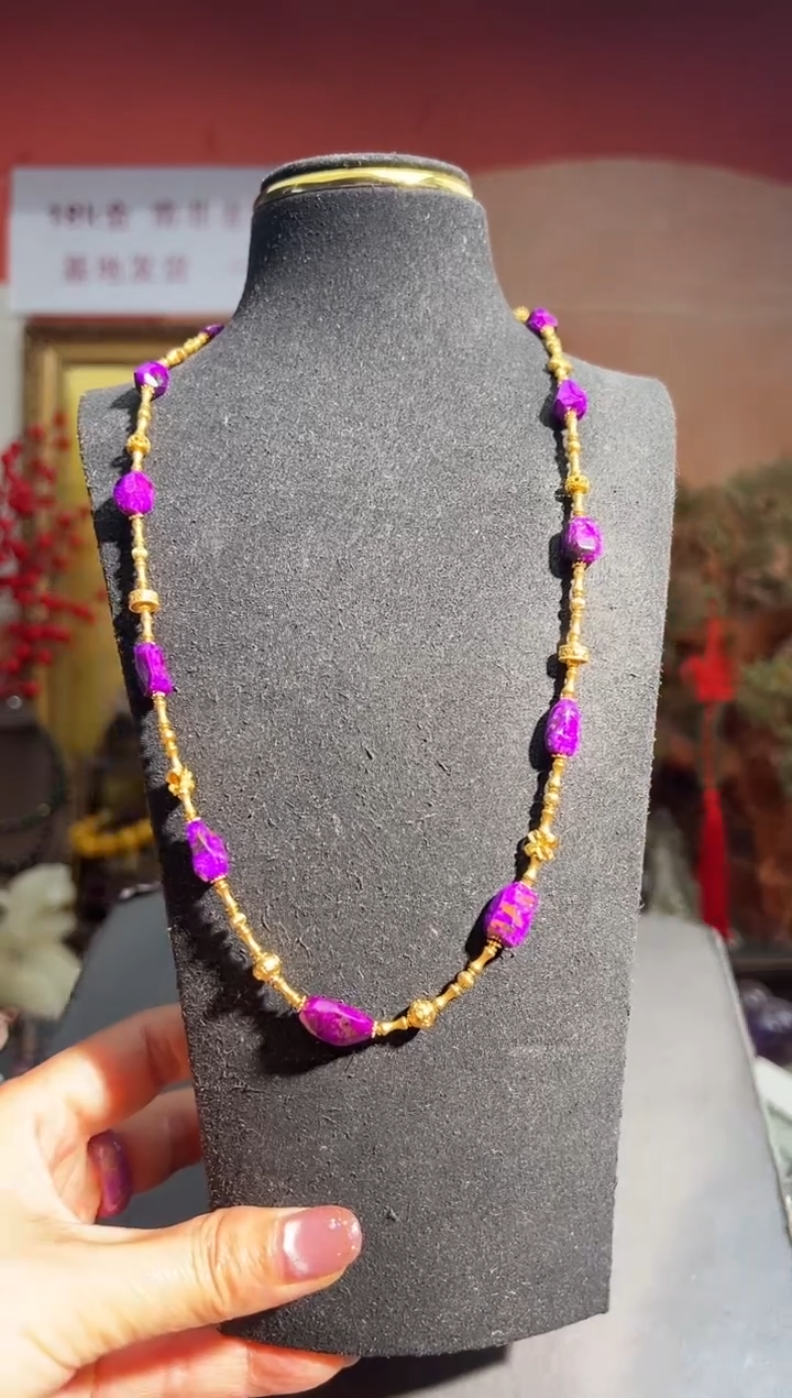 【闪购商品】苏纪石（舒俱来）项链18K金镶嵌多样性发一