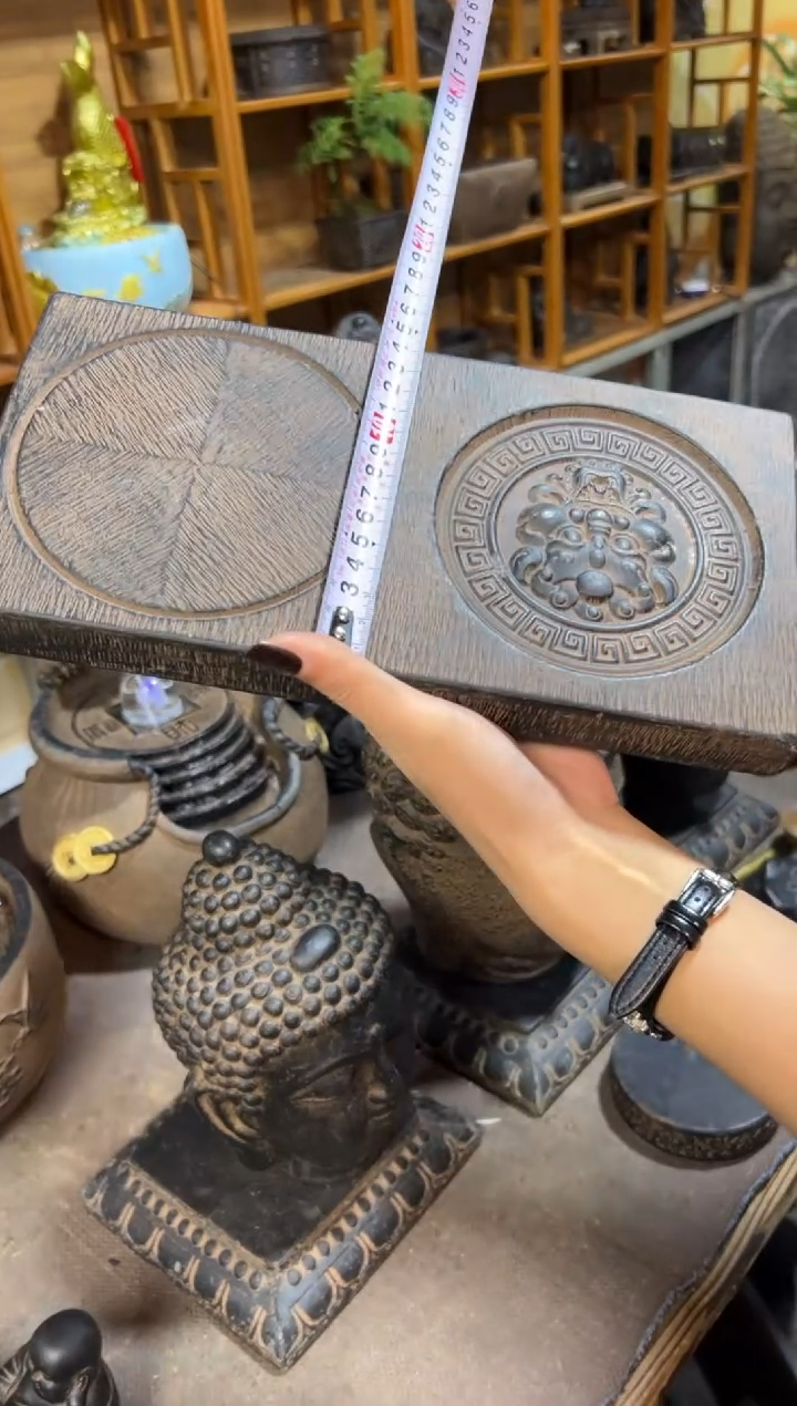 陶土【火山泥】兽头茶承