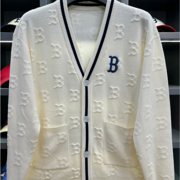 NY联名款满印老花针织开衫休闲外套新款男女同款KS101 晴晴