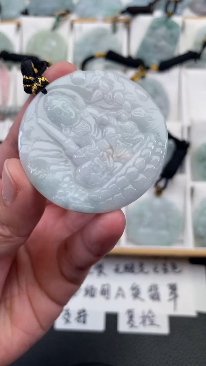 颈饰未镶嵌翡翠天然缅甸翡翠A货186