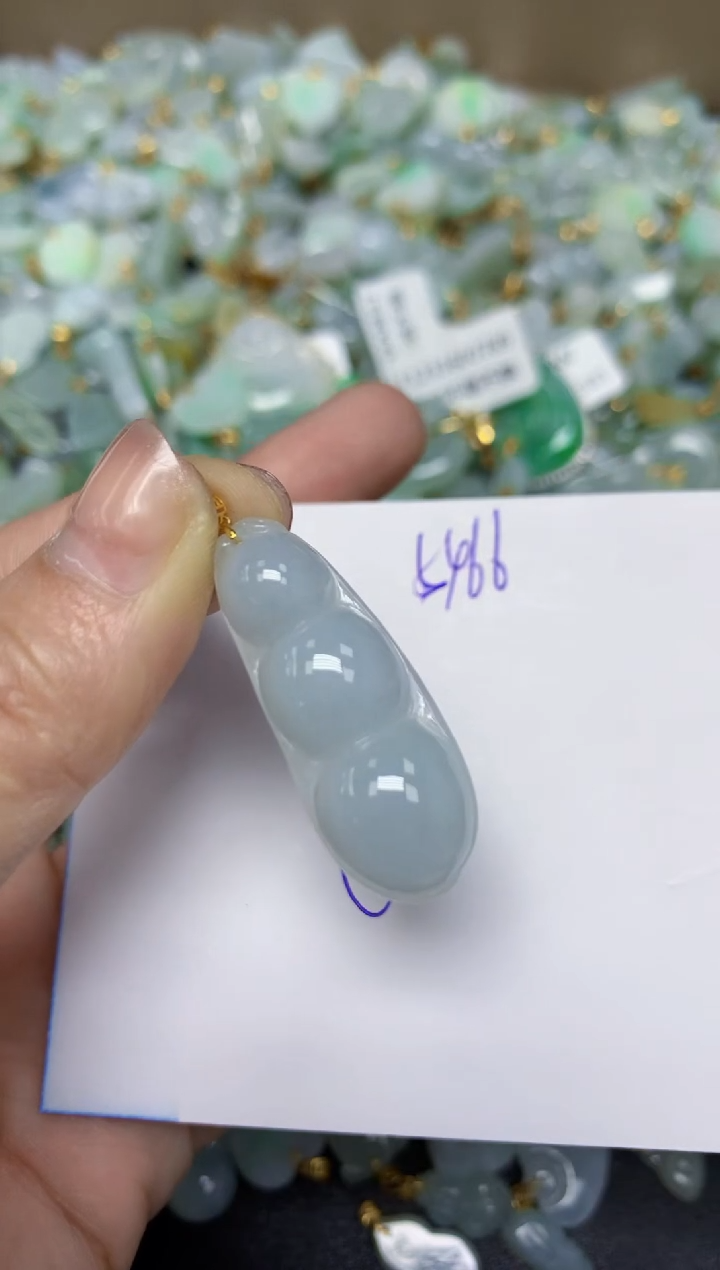 【闪购商品】翡翠颈饰18K金镶嵌 天然翡翠A货
