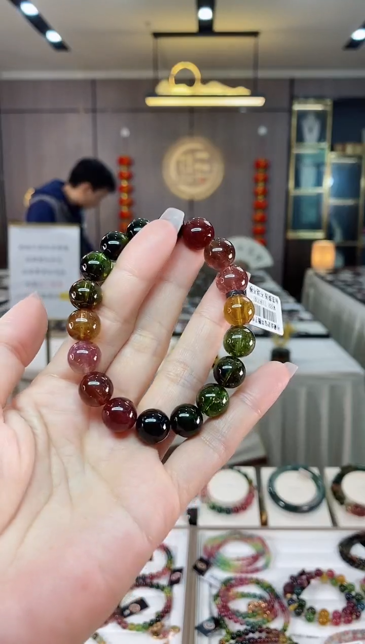 【闪购商品】碧玺单圈手串11mm+未镶嵌（多样性发一条）hon