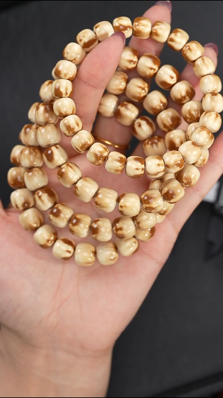 手串紫金鼠10mm2火焰纹实心鼠