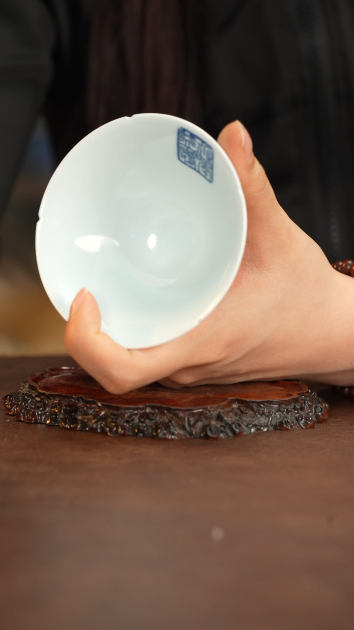 【闪购商品】九段烧青花斗笠杯