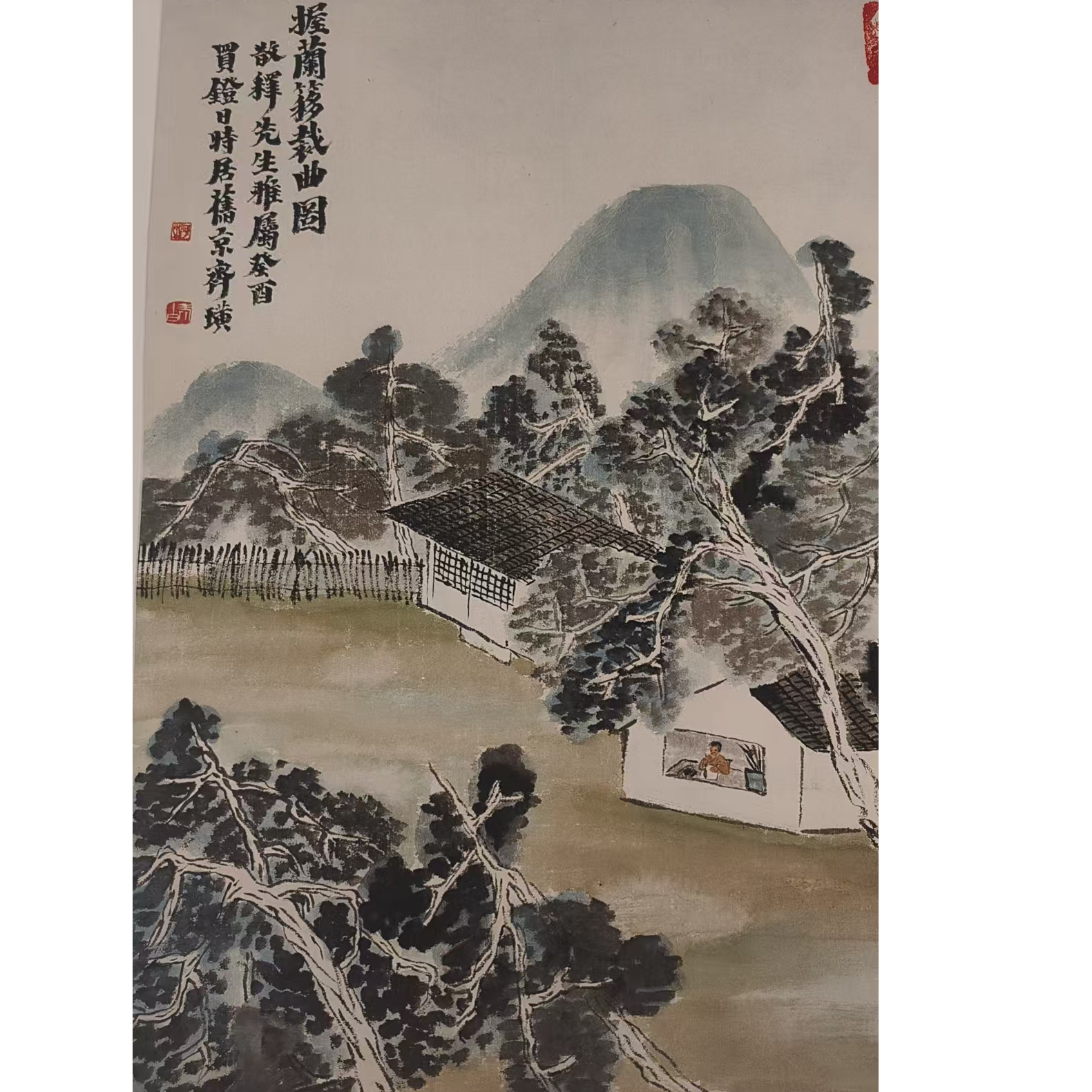 橱窗展示用复刻白石版国画作品1