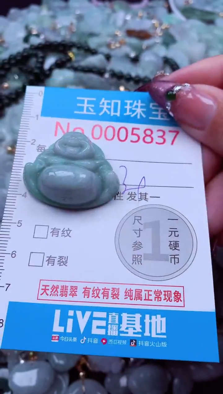 吊坠(不含链)未镶嵌翡翠5837