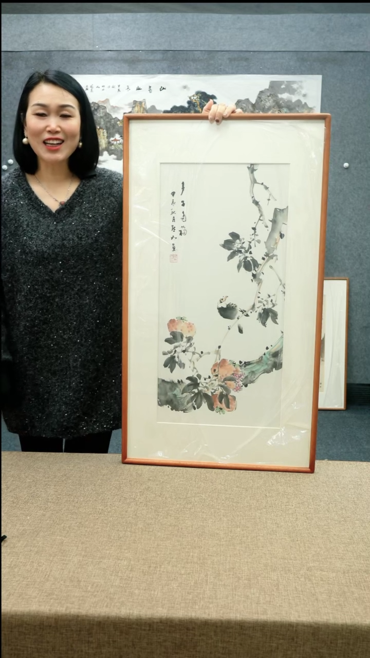 【闪购商品】国画52*92陈默如老师花鸟