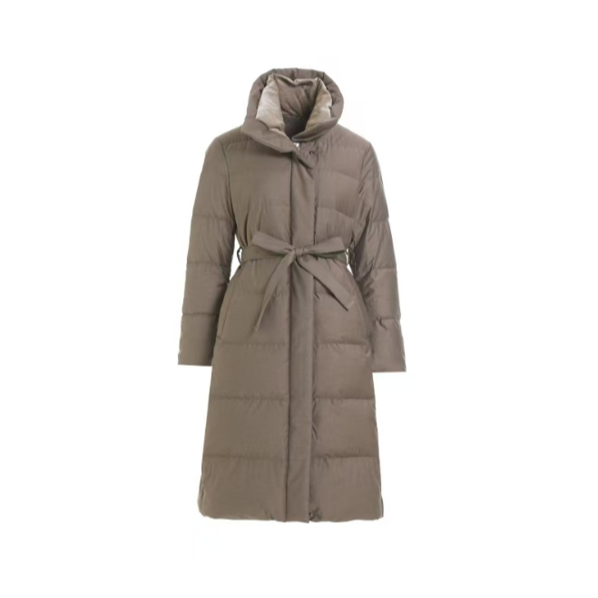 轻奢加绒加厚冬季保暖时尚户外白鹅绒服