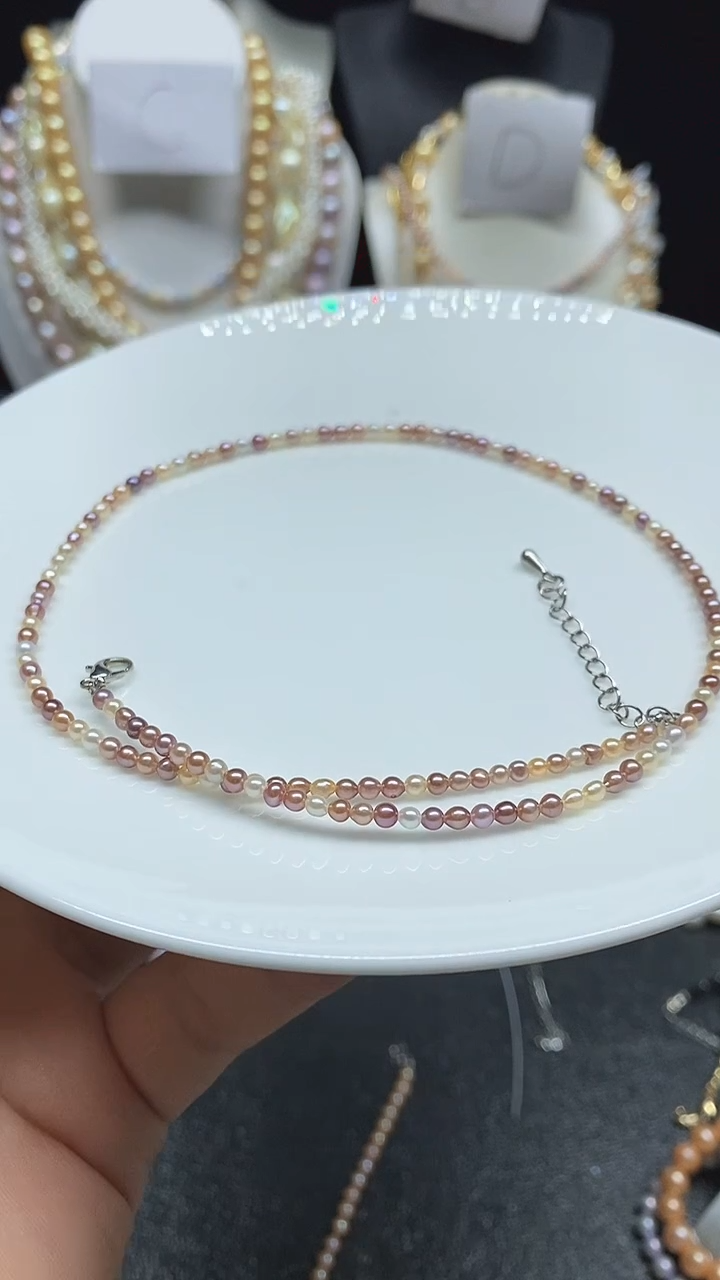 淡水珍珠未镶嵌颈饰多人