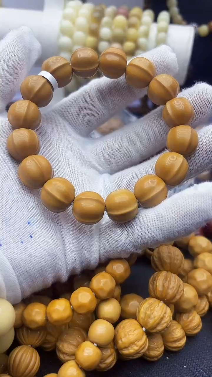 【闪购商品】菩提根/象牙果手串鲨鱼背