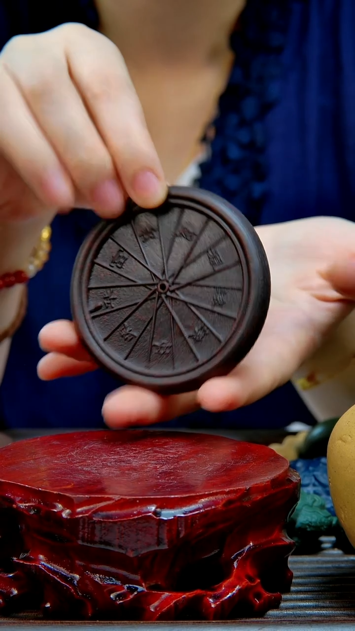 宜兴紫砂手工杯垫香插