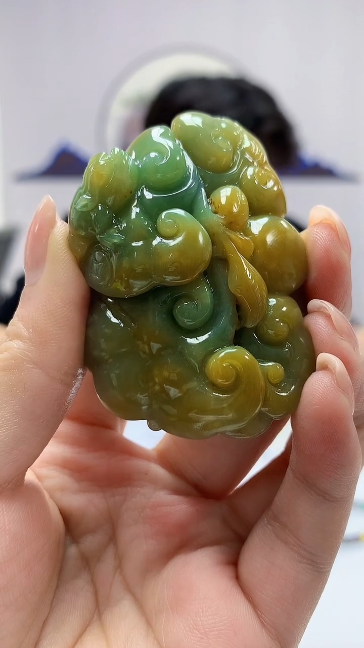 【闪购商品】定制翡翠未镶嵌5145ms-毛货挂件赠珠链131