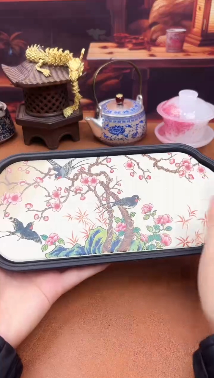陶瓷茶具摆件旅行套组