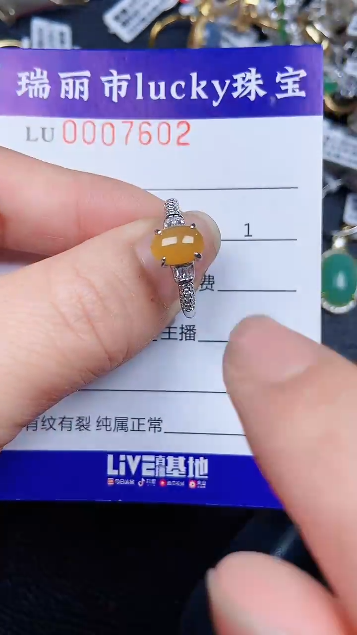 颈饰银S925镶嵌翡翠7602