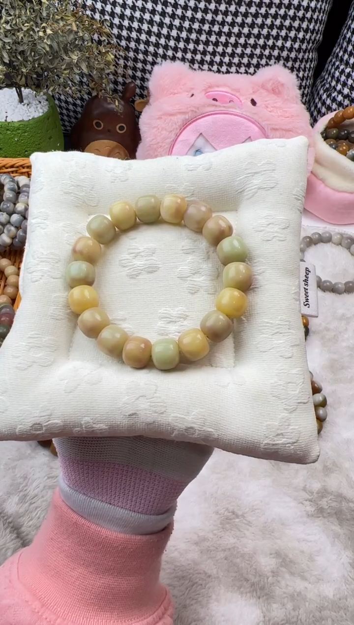 手串菩提根/象牙果卡14干磨桶珠玉玲珑