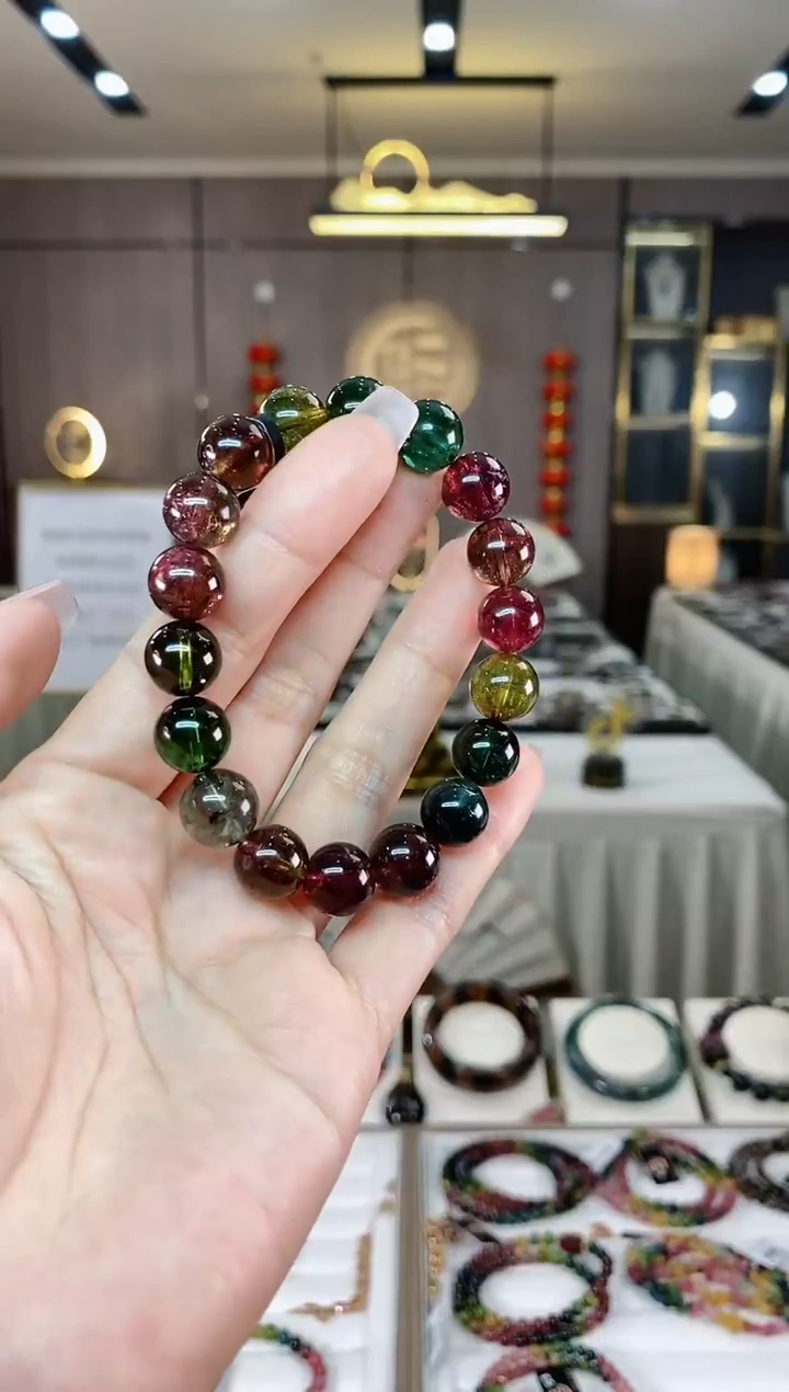 【闪购商品】碧玺单圈手串11mm+未镶嵌（多样性发一条）hon