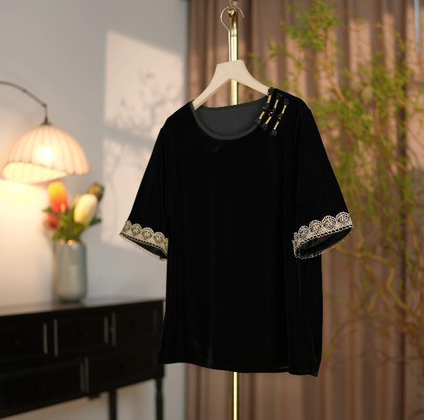 9122女士新款新中式遮肉显瘦上衣