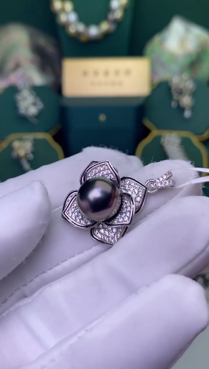 【闪购商品】海水珍珠颈饰银S925镶嵌11-12