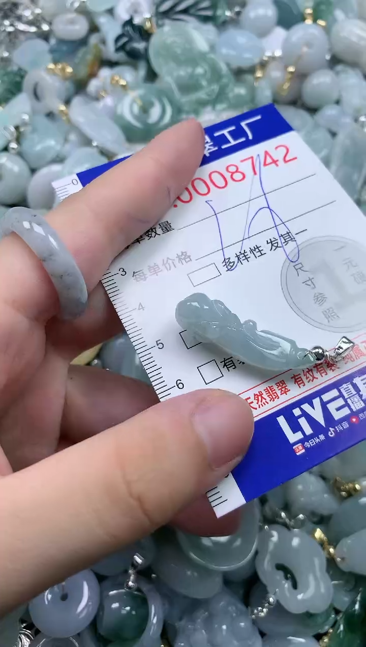 翡翠未镶嵌吊坠(不含链)8742