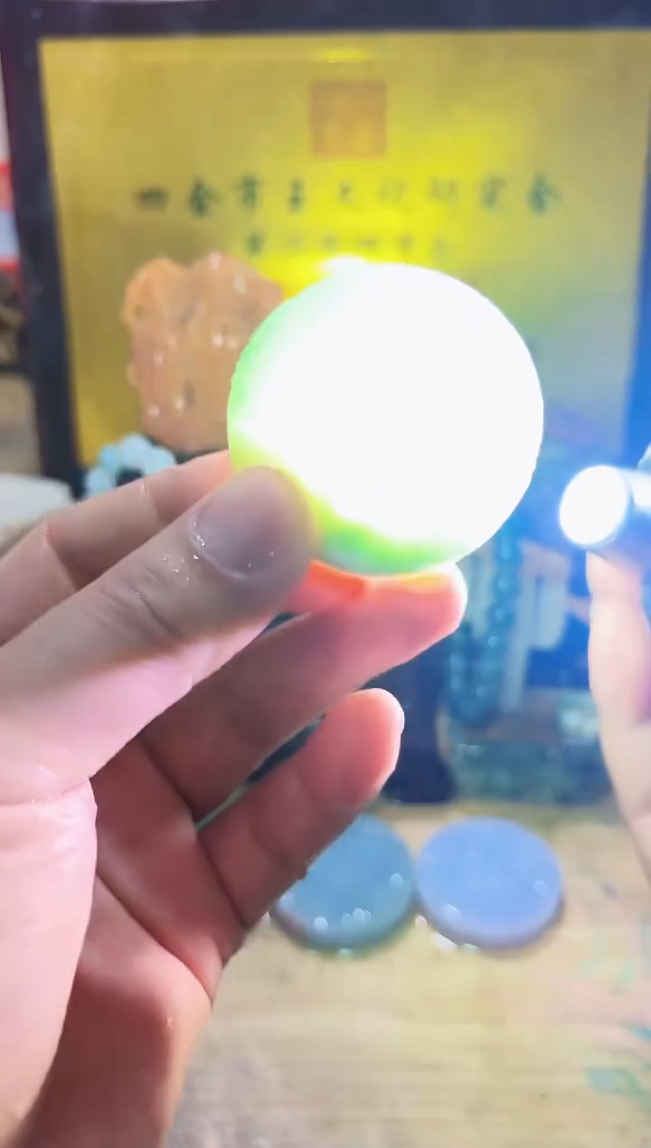 未镶嵌挂件翡翠A货常星7397