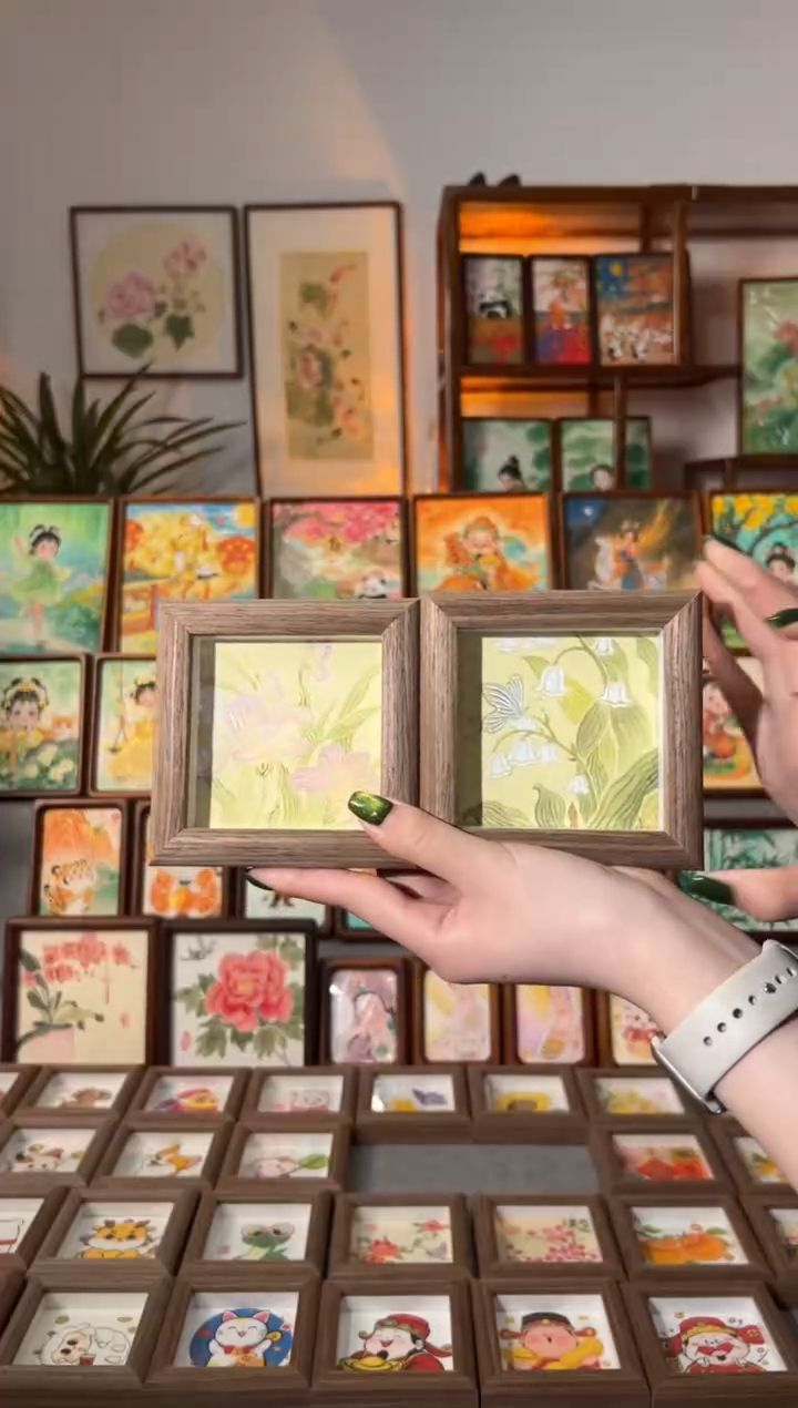 【闪购商品】国画鸢尾花蝴蝶 铃兰花蝴蝶 一组11